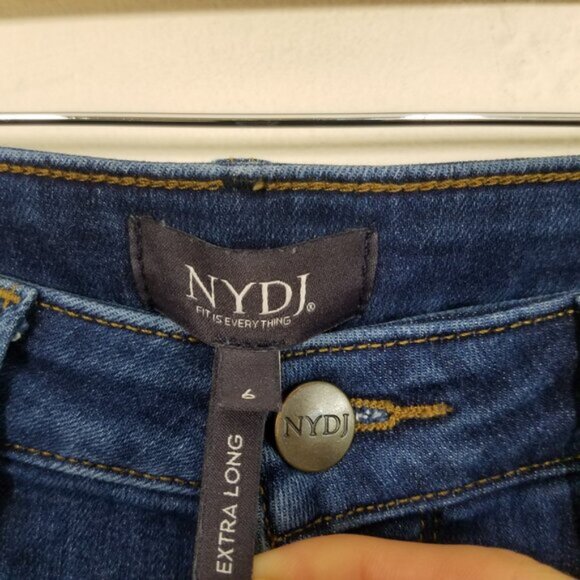 NYDJ Lift Tuck Technology SHERI SLIM Stretch Jeans Blue Size 6 - Picture 3 of 8